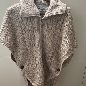 Irish knit capelet/vest